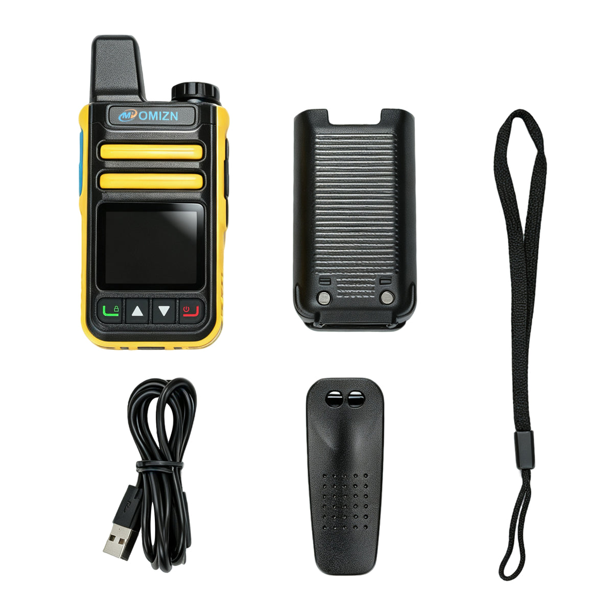 OMIZN G3 4G LTE Dual SIM Walkie Talkie, Unlimited Range, Lifetime Free, IP65, AES256 Encryption, Noise Reduction