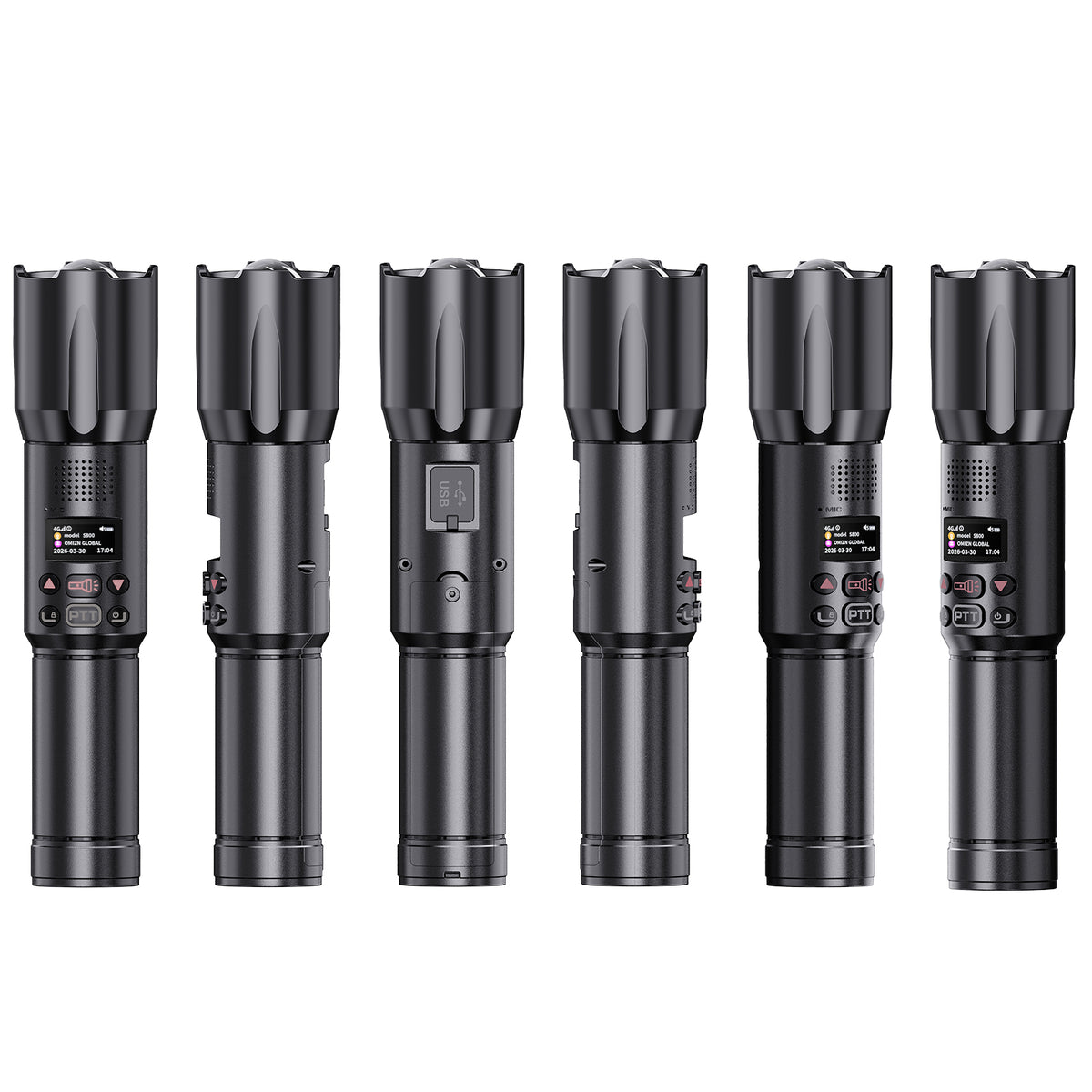 OMIZN S800 5000KM Professional Flashlight Style Two Way Radio with Power Bank Function, Long Range Walkie Talkie