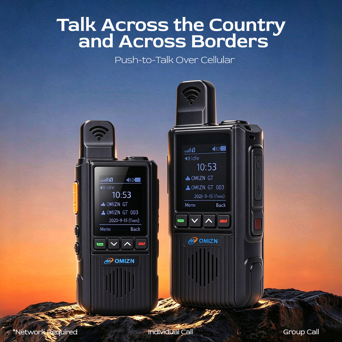 OMIZN G2 Classic Walkie-Talkie, Compacto, Resistente a los Golpes y con Sonido Potente