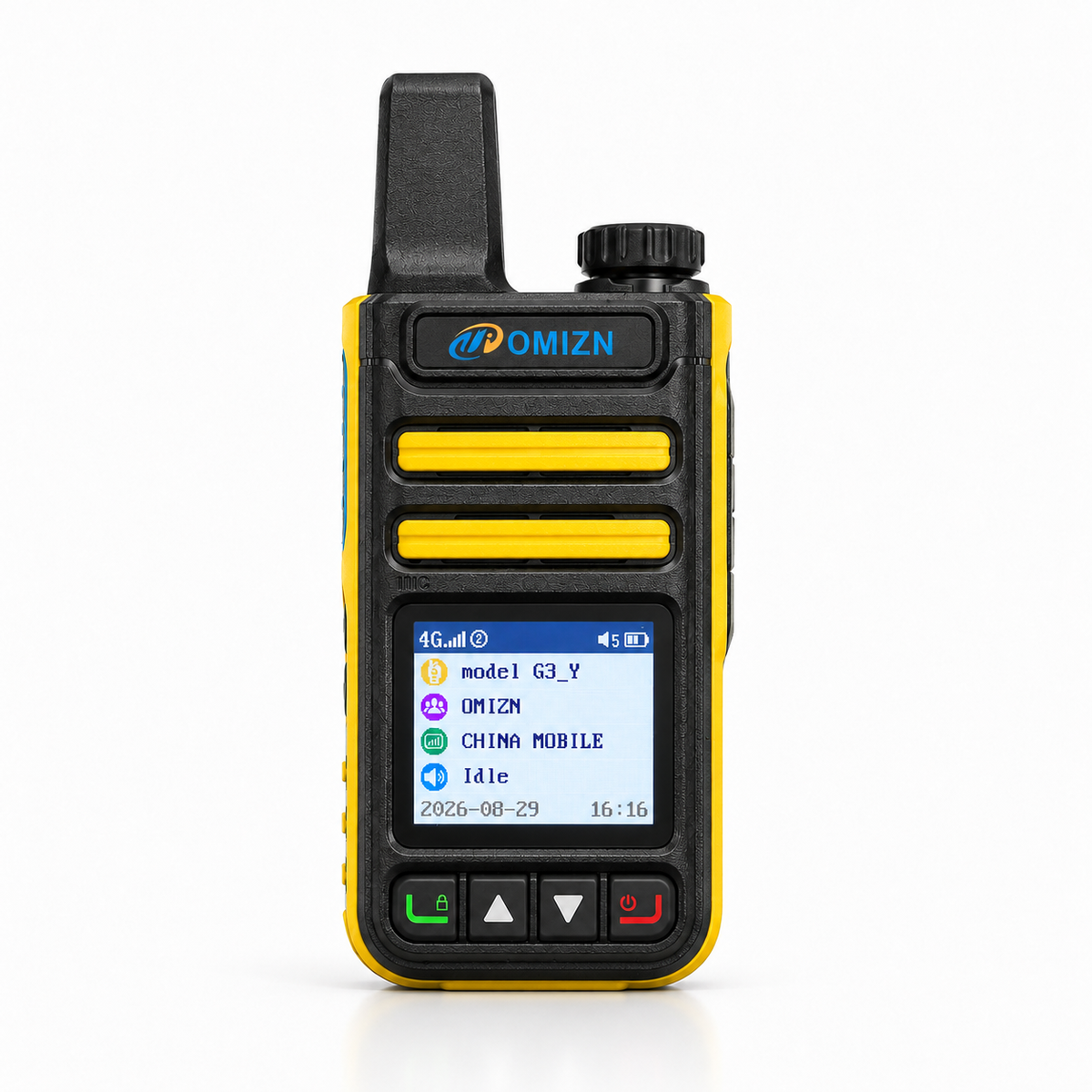 OMIZN G3 4G LTE Dual SIM Walkie Talkie, Unlimited Range, Lifetime Free, IP65, AES256 Encryption, Noise Reduction