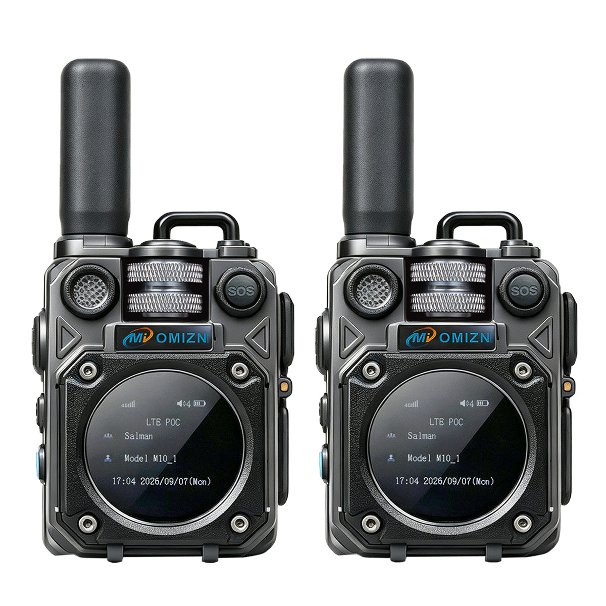 OMIZN M10 4G LTE Walkie Talkie – Comunicación de Larga Distancia +5,000 km, Sin Cuotas Mensuales