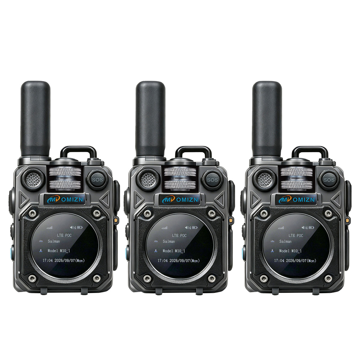 OMIZN M10 4G LTE Walkie Talkie – Comunicación de Larga Distancia +5,000 km, Sin Cuotas Mensuales