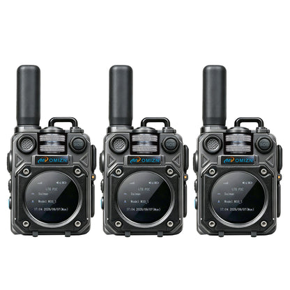 OMIZN M10 4G LTE Walkie Talkie – Comunicación de Larga Distancia +5,000 km, Sin Cuotas Mensuales