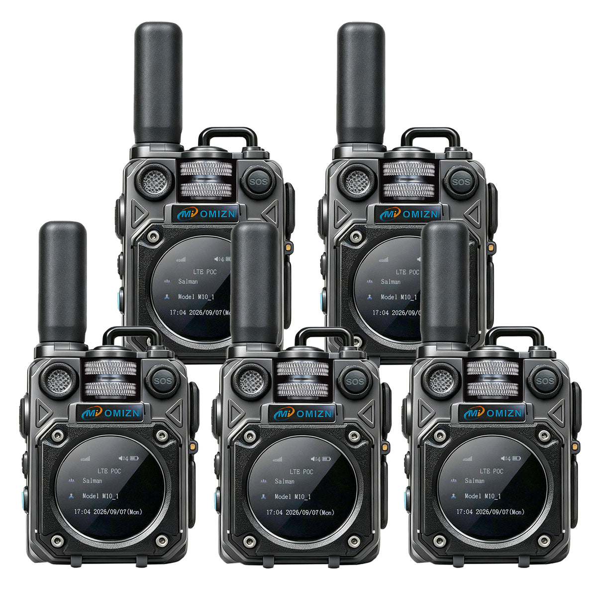 OMIZN M10 4G LTE Walkie Talkie – Comunicación de Larga Distancia +5,000 km, Sin Cuotas Mensuales
