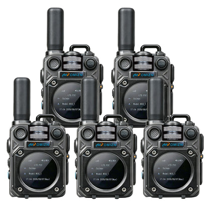 OMIZN M10 4G LTE Walkie Talkie – Comunicación de Larga Distancia +5,000 km, Sin Cuotas Mensuales