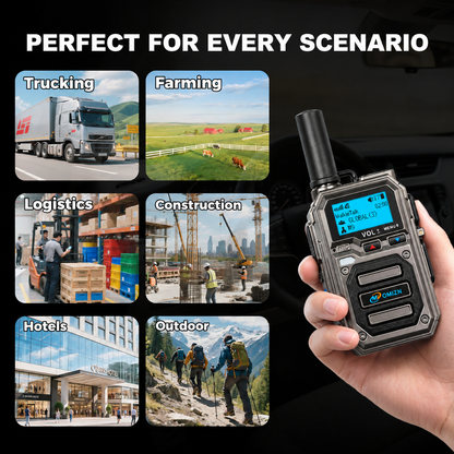 OMIZN Global walkie talkie, M9 model, supports long-distance,intercom across the country, more than 5000 kilometers, no monthly fee