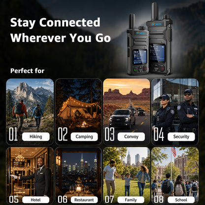 OMIZN T6 4G POC Walkie Talkie with SIM Card Unlimited Range Available Worldwide Cellular