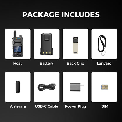 OMIZN T6 4G POC Walkie Talkie with SIM Card Unlimited Range Available Worldwide Cellular